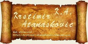 Krstimir Atanasković vizit kartica